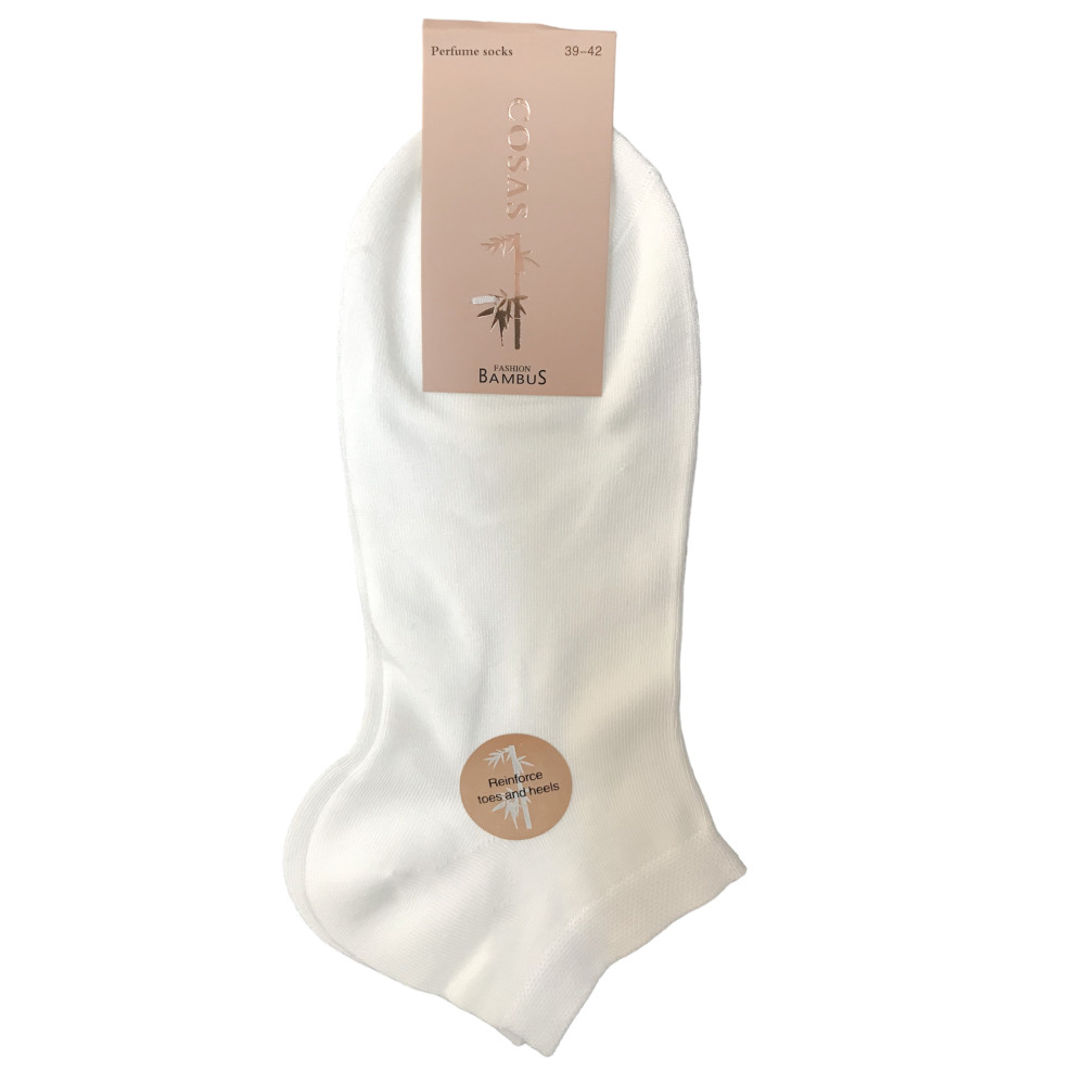 Stopki damskie bambusowe Cosas – czarne / białe