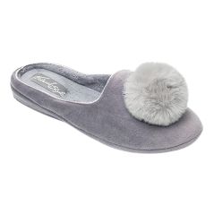 Szare pantofle damskie Natural Style NS-268 – lekkie kapcie domowe EVA KOMFORT