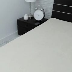 Koc wełniany ecru gładki 160 x200