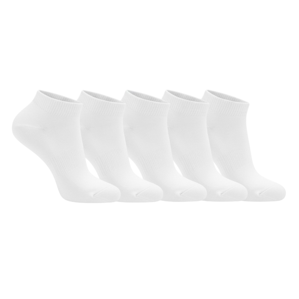 Stopki bambusowe damskie białe bezuciskowe – komplet 5 par