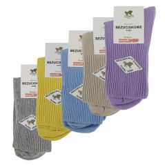 Skarpety bezuciskowe 5 par damskie – mix kolorów | wygodne, PREMIUM