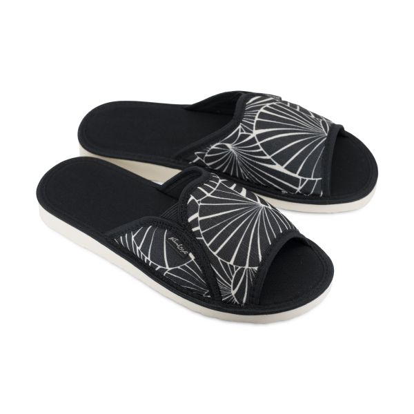 Pantofle damskie Natural Style NS-008 – kapcie domowe bawełniane, lekkie i wygodne klapki na lato