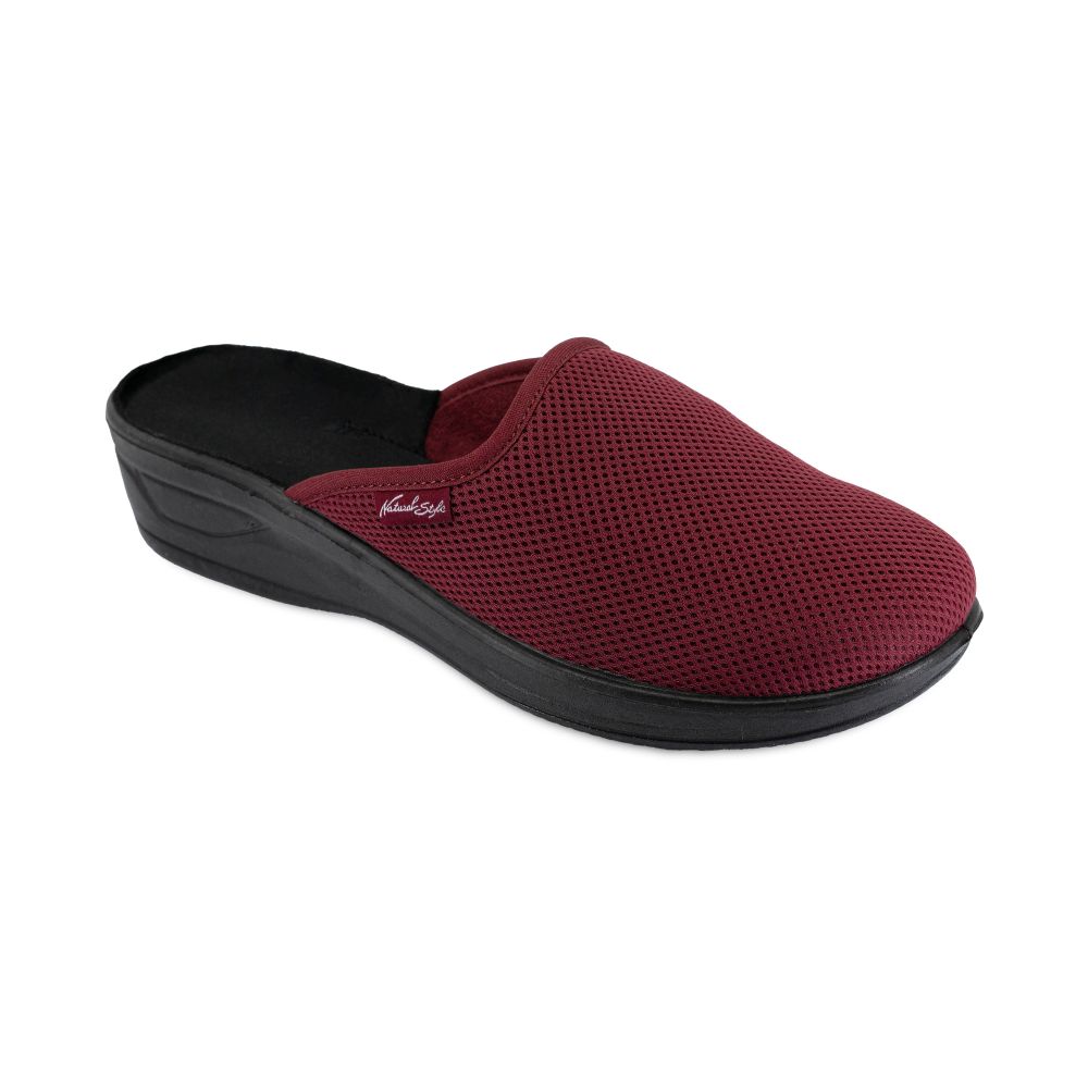Style NS-709 bordowe – lekkie kapcie domowe PU
