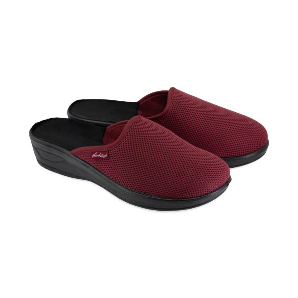 Style NS-709 bordowe – lekkie kapcie domowe PU