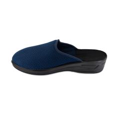 Pantofle damskie Natural Style NS-709 granatowe – lekkie kapcie domowe PU