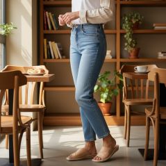 Luksusowe kapcie damskie beżowe skórzane – naturalna skóra Podhale komfort