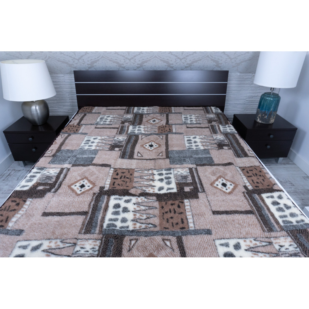 Kołdra wełniana brąz Maja 160x200